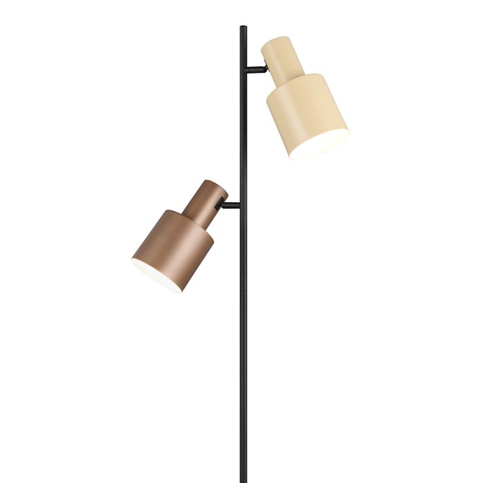 Multicoloured floor lamp metal, Amila, with switch