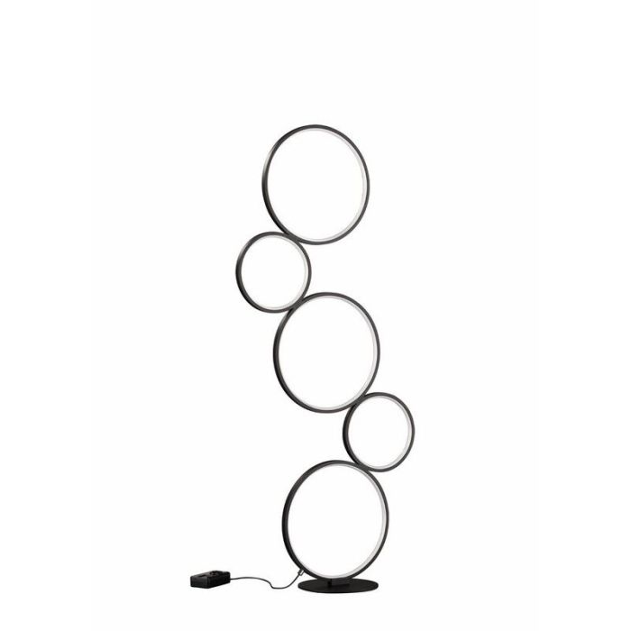 Black floor lamp modern, Robon, 36W, 3000K LED, with switch