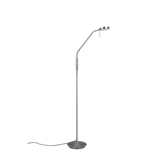 Nickel arc floor lamp modern, Bilge, 12W, adjustable light colour LED, with switch