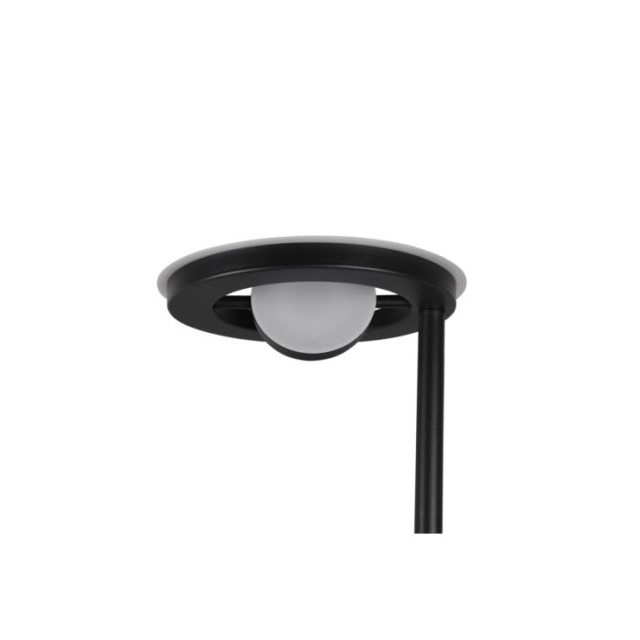 Black reading floor lamp modern, Yazid, 32W, adjustable light colour LED, with touch dimmer