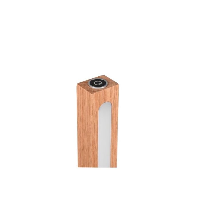 Wooden reading floor lamp, Kelley, 20W, 3000K LED, with switch