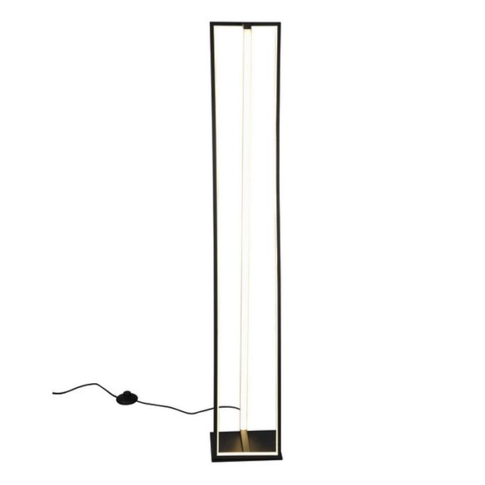 Black floor lamp modern, Chadi, 26W, warm to cold white adjustable LED