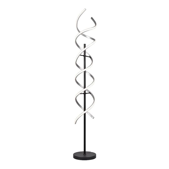 Chrome floor lamp design, Sylvian, 32W, warm to cold white adjustable LED, with touch dimmer