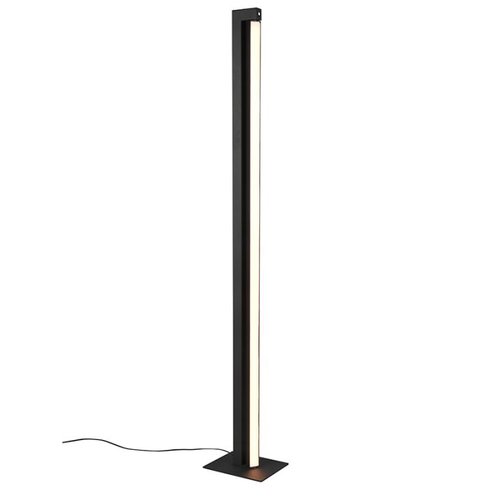 Black floor lamp modern, Raihana, 21W, white switch LED, with touch dimmer