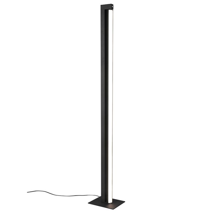 Black floor lamp modern, Raihana, 21W, white switch LED, with touch dimmer
