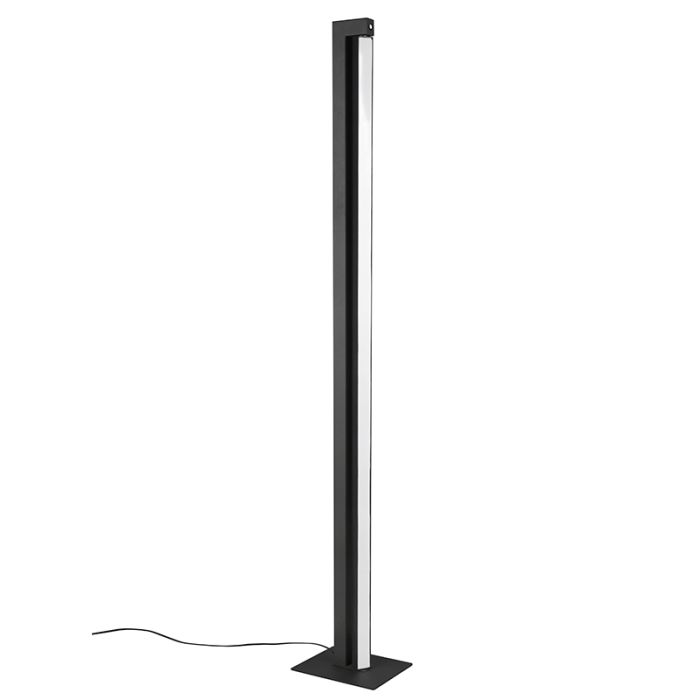 Black floor lamp modern, Raihana, 21W, white switch LED, with touch dimmer