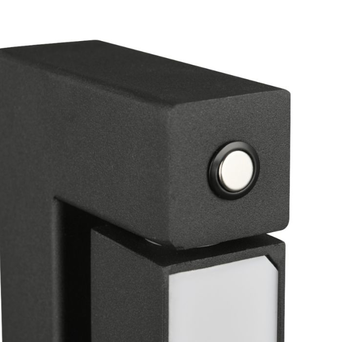 Black floor lamp modern, Raihana, 21W, white switch LED, with touch dimmer