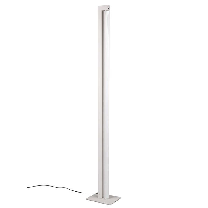 White floor lamp modern, Raihana, 21W, white switch LED, with touch dimmer
