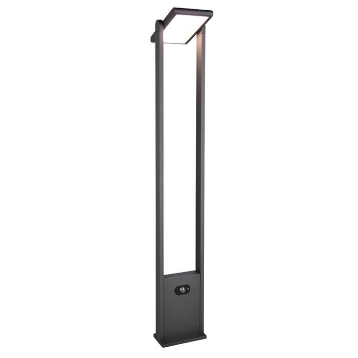 Anthracite solar outdoor floor lamp modern, Maku, 5W, white switch LED, IP65