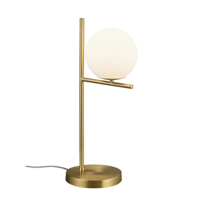 Brass table lamp modern, Silkis, with switch