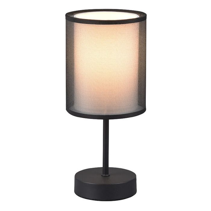 Anthracite table lamp modern, Mirle, with switch