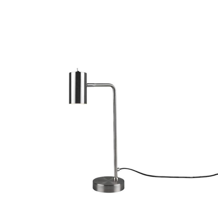 Nickel table lamp modern, Kaso, with switch