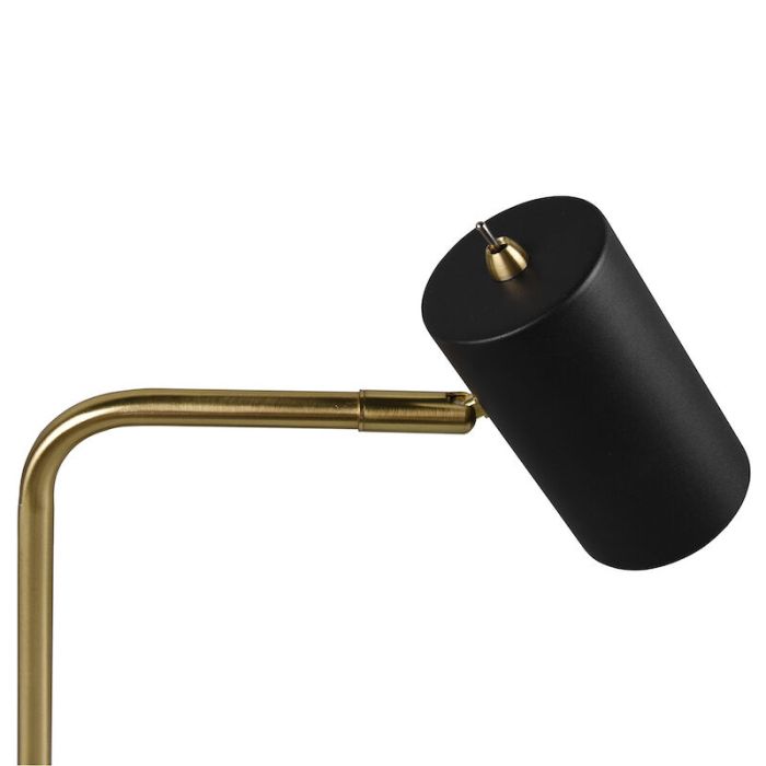 Brass table lamp modern, Kaso, with switch