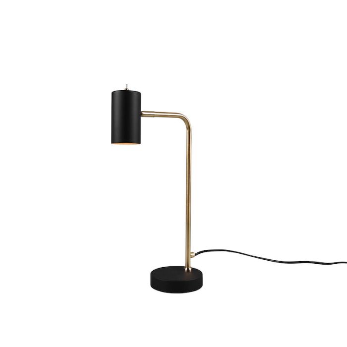 Brass table lamp modern, Kaso, with switch