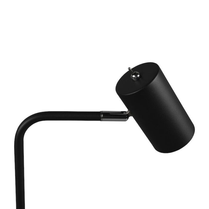Black table lamp modern, Kaso, with switch