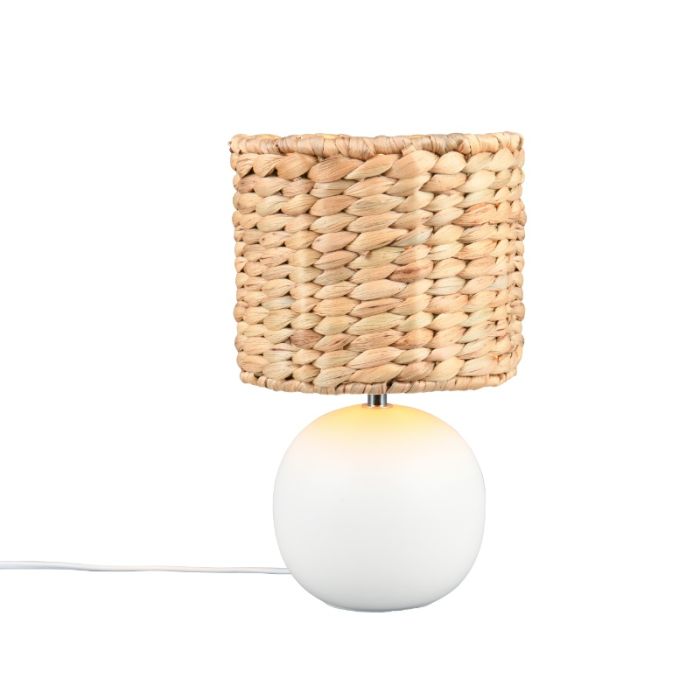 Brown table lamp rustic, Minouk, with switch