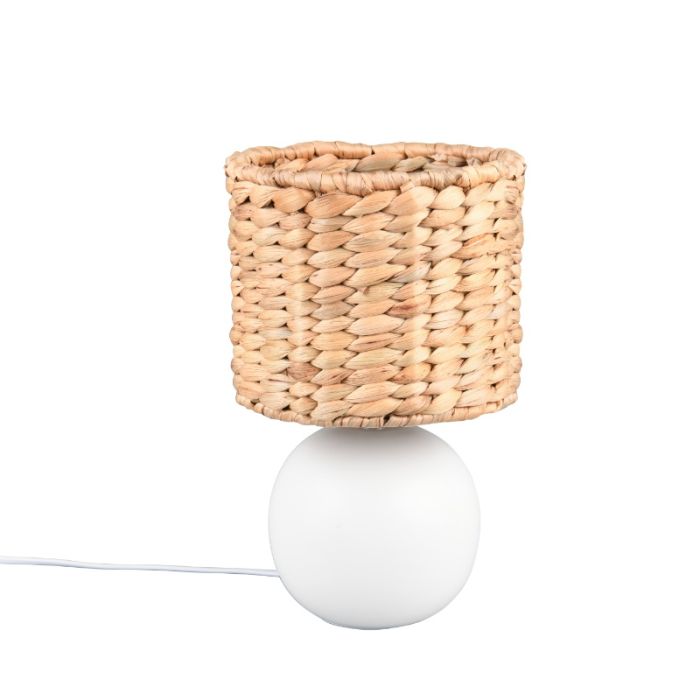 Brown table lamp rustic, Minouk, with switch