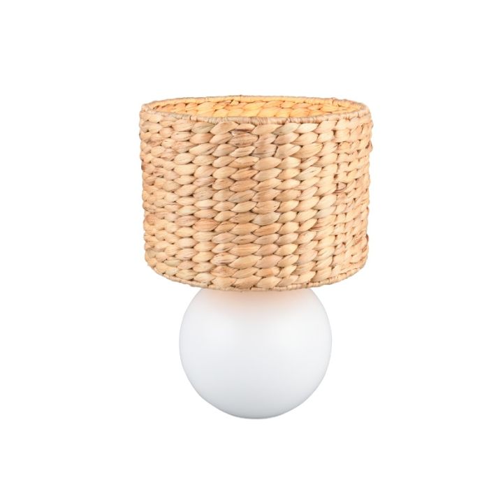 Brown table lamp rustic, Minouk, with switch