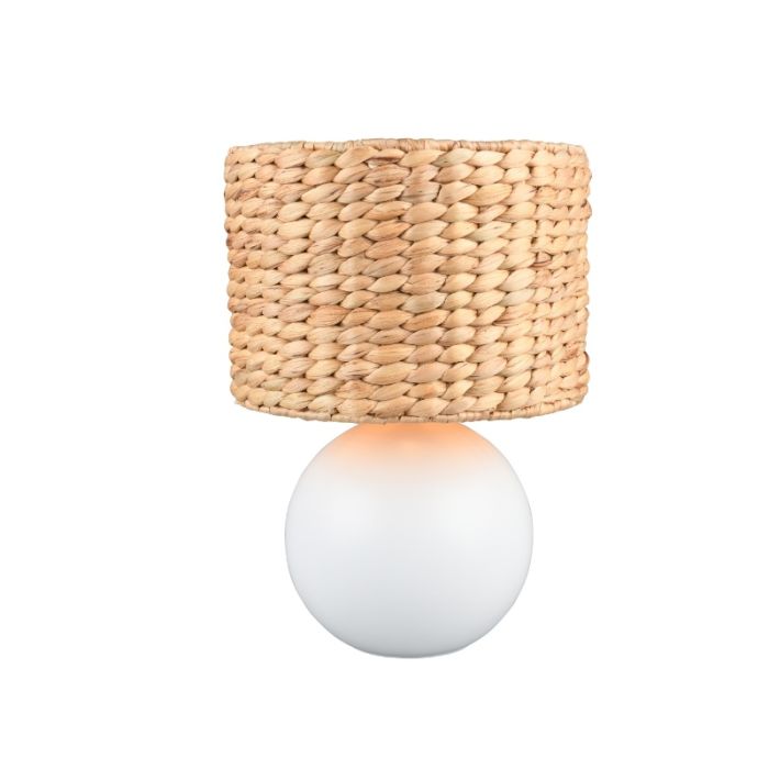 Brown table lamp rustic, Minouk, with switch