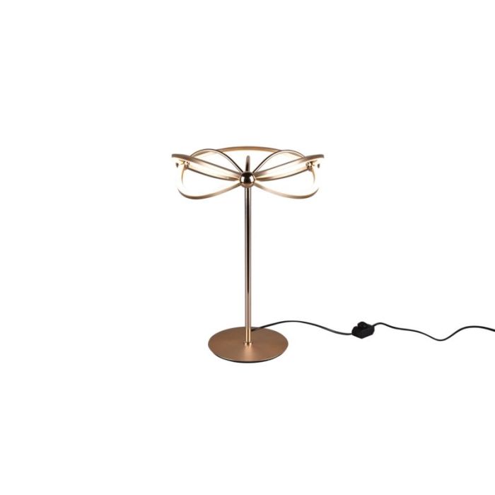 Brass table lamp modern, Remy, 20W, 3000K LED, with switch