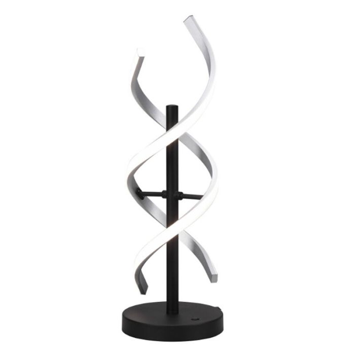 Chrome table lamp design, Sylvian, 20W, warm to cold white adjustable LED, with touch dimmer