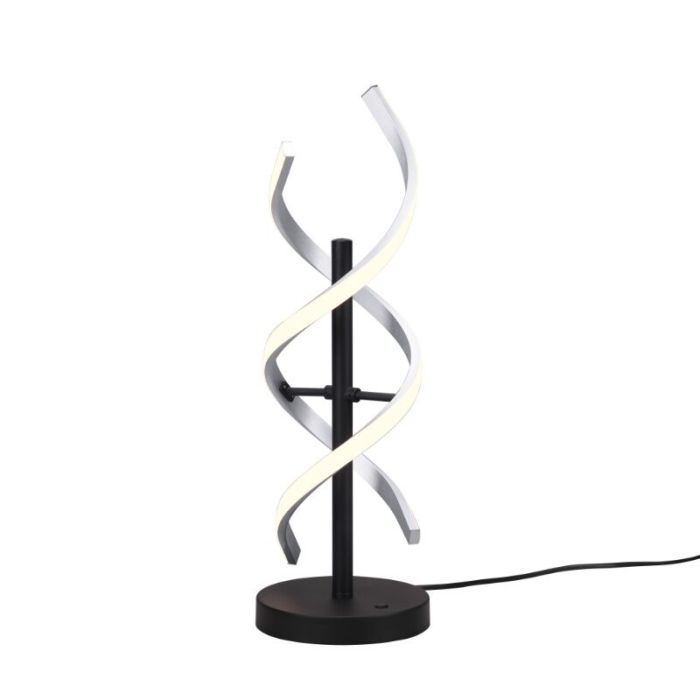 Chrome table lamp design, Sylvian, 20W, warm to cold white adjustable LED, with touch dimmer