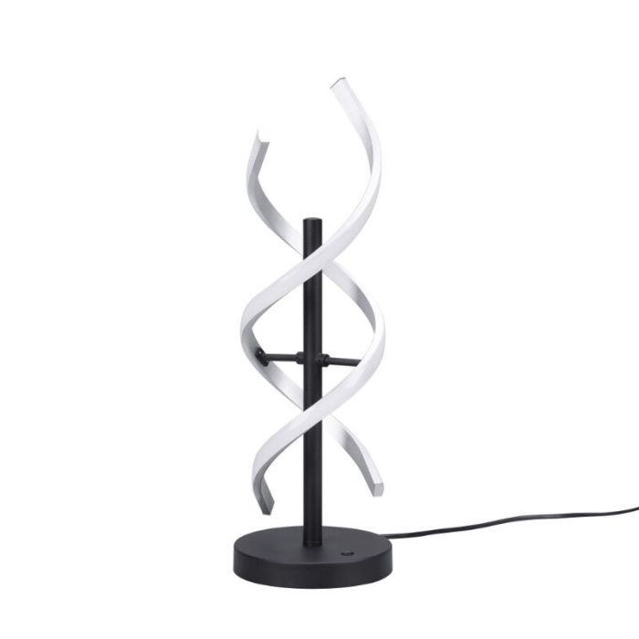 Chrome table lamp design, Sylvian, 20W, warm to cold white adjustable LED, with touch dimmer
