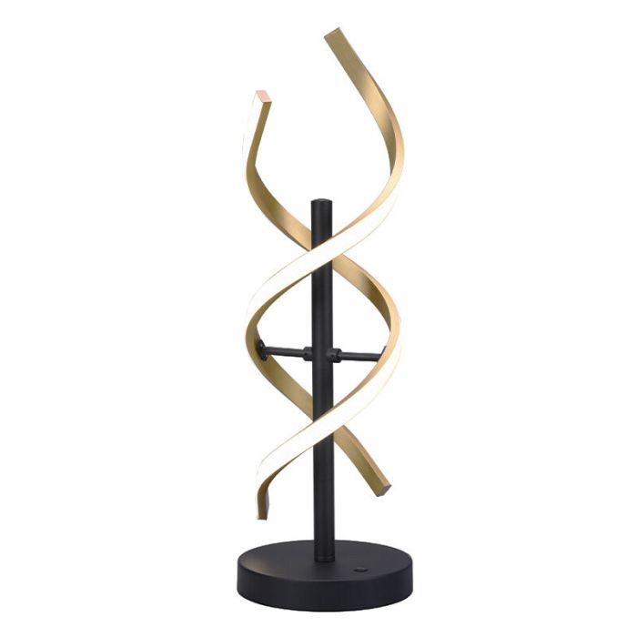 Brass table lamp design, Sylvian, 20W, warm to cold white adjustable LED, with touch dimmer
