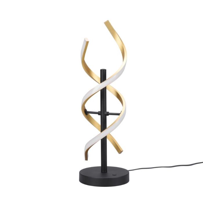 Brass table lamp design, Sylvian, 20W, warm to cold white adjustable LED, with touch dimmer