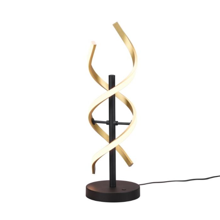 Brass table lamp design, Sylvian, 20W, warm to cold white adjustable LED, with touch dimmer
