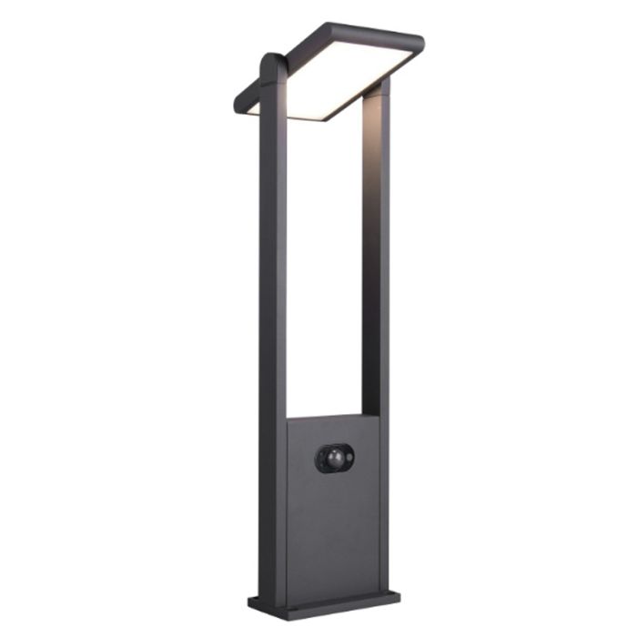 Anthracite solar outdoor floor lamp modern, Maku, 5W, white switch LED, IP65