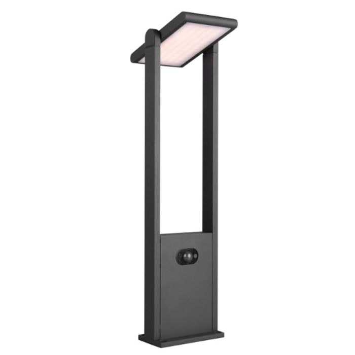 Anthracite solar outdoor floor lamp modern, Maku, 5W, white switch LED, IP65
