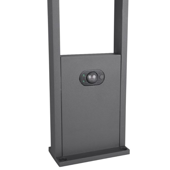 Anthracite solar outdoor floor lamp modern, Maku, 5W, white switch LED, IP65