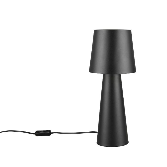 Black table lamp modern, Lillyam, with switch