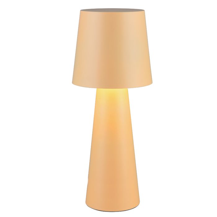 Beige table lamp modern, Lillyam, with switch