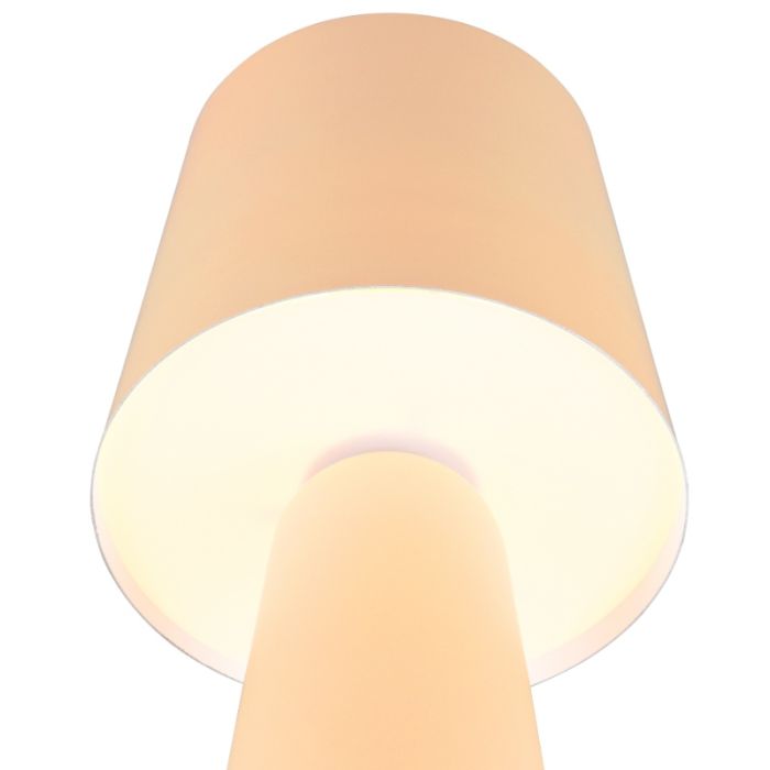 Beige table lamp modern, Lillyam, with switch