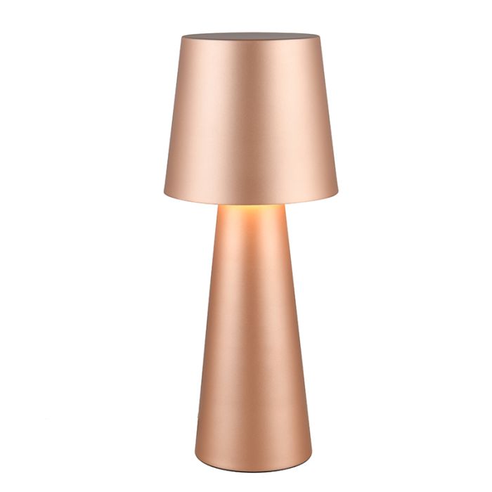 Brown table lamp modern, Lillyam, with switch