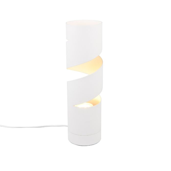 White table lamp design, Marouan, with switch