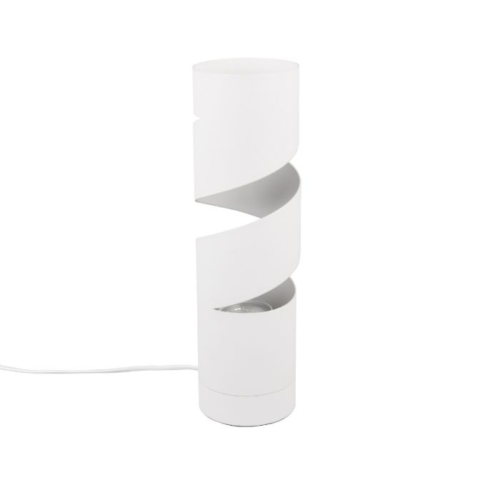 White table lamp design, Marouan, with switch