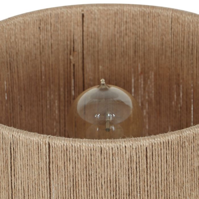 Rustic table lamp wood, Mucahit, with switch
