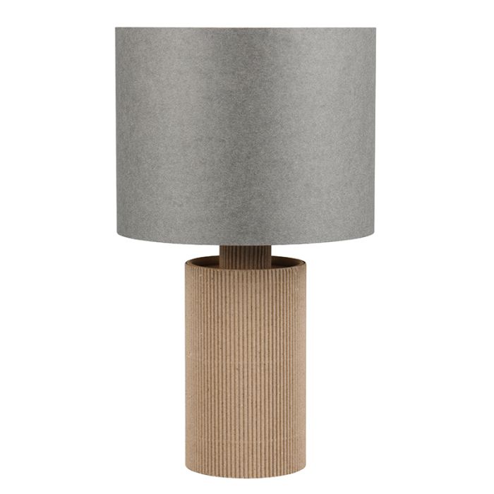 Grey table lamp rustic, Stach, with switch