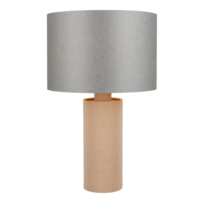 Grey table lamp rustic, Stach, with switch