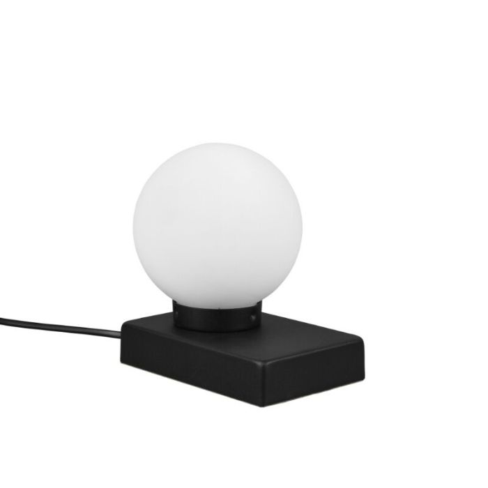 Black table lamp modern, Jullian, with switch