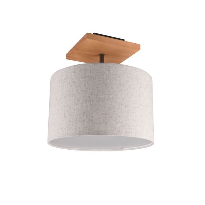 Nickel flush ceiling light vintage, Milco