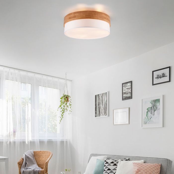 White flush ceiling light modern, Sylvia