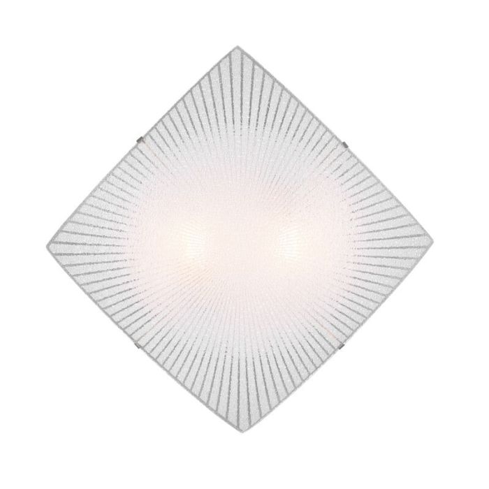 Chrome flush ceiling light metal, Quinten