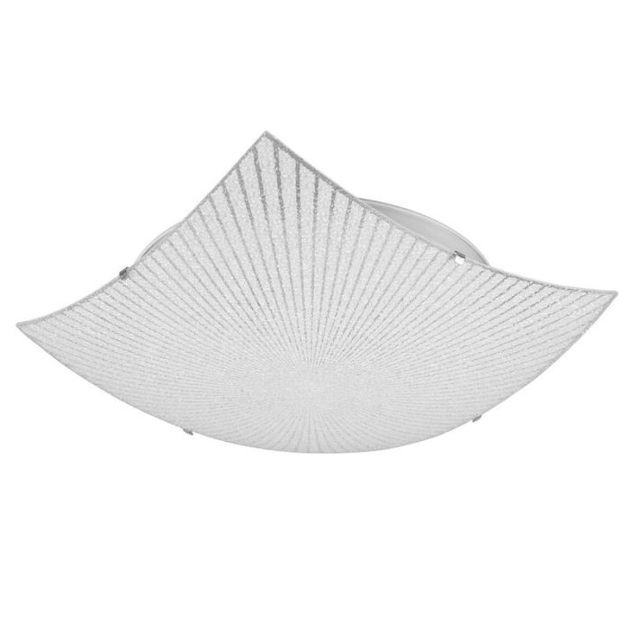Chrome flush ceiling light metal, Quinten