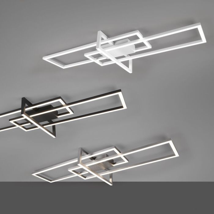 White flush ceiling light modern, Hatun, 34W, 4000K LED