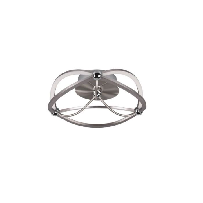 Nickel flush ceiling light modern, Remy, 20W, 3000K LED