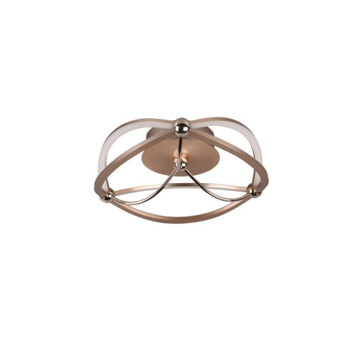 Brass flush ceiling light modern, Remy, 20W, 3000K LED